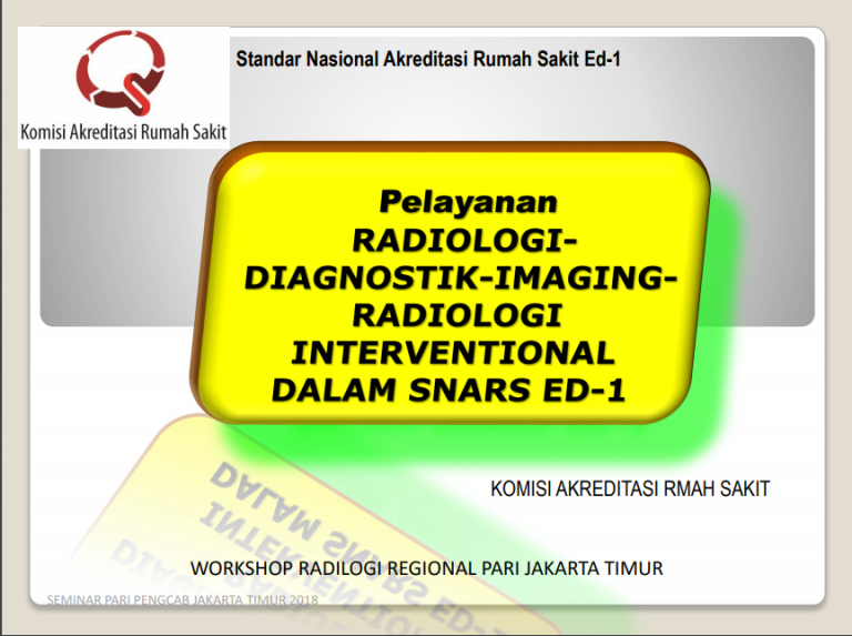 Kupas Tuntas Snars Pelayanan Radiologi